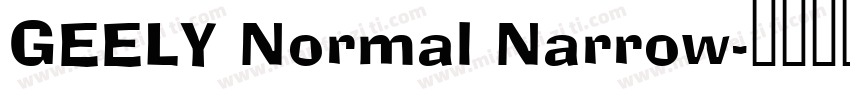 GEELY Normal Narrow字体转换